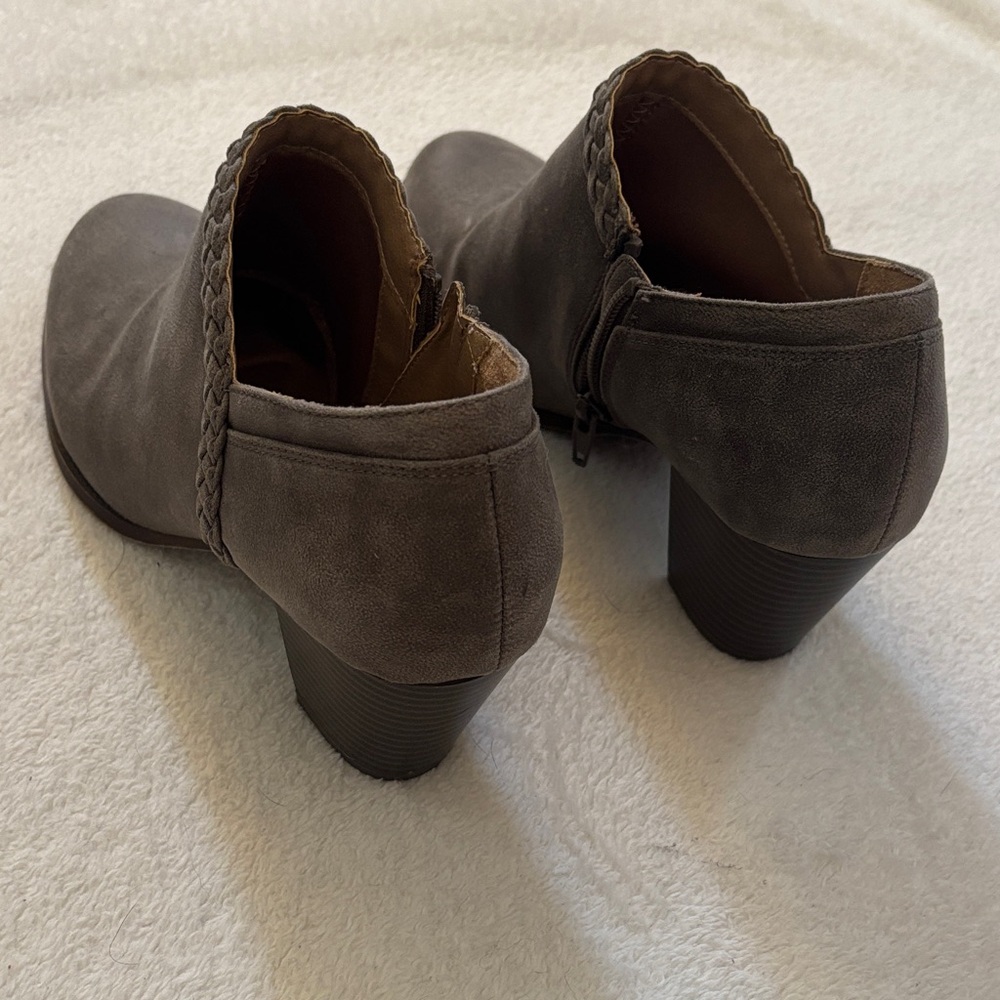 Life Stride Women's Taupe Ankle Booties - Picture 3 of 4